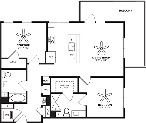 Floor plan B10 No Pantry