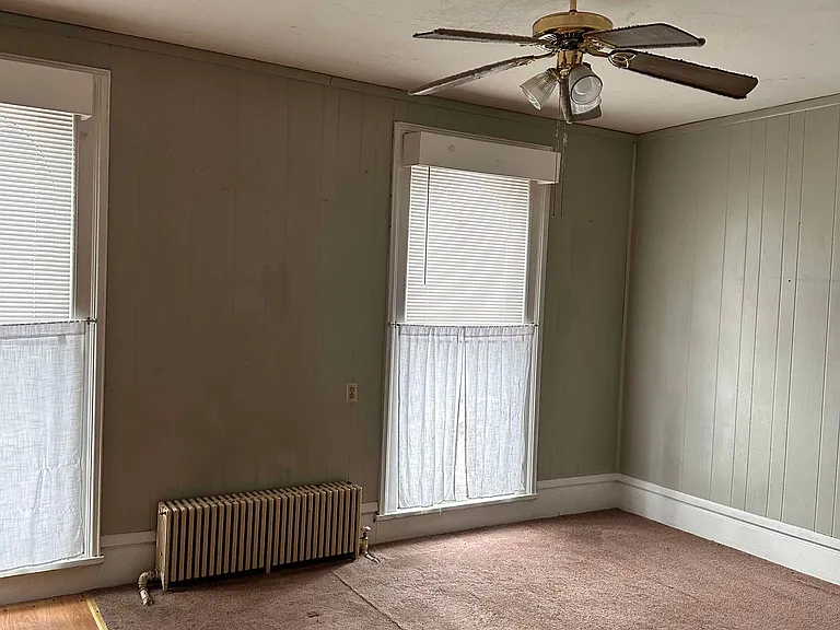 Large open kitchen & dining/living room space.