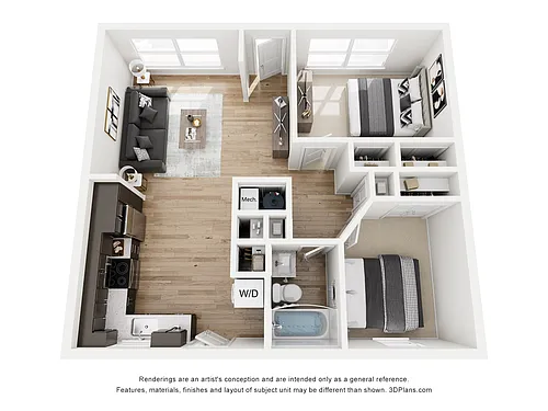 Floor plan 2 Bedroom Flat