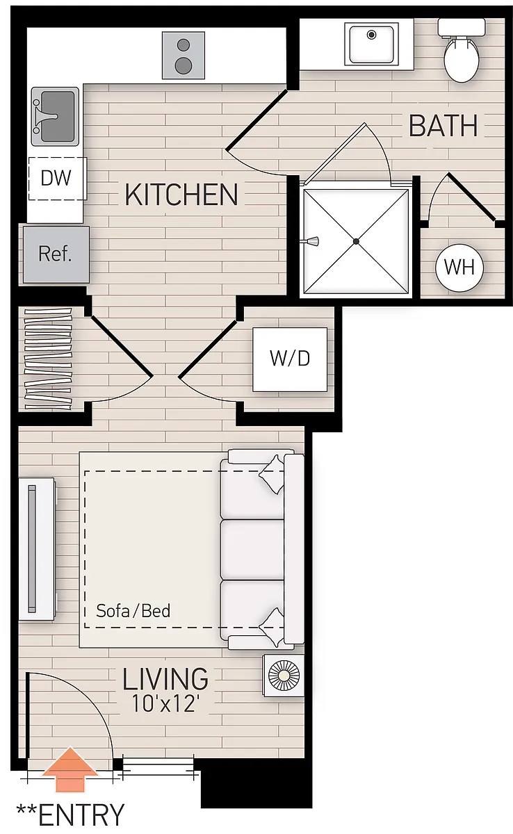 Floor plan Del Rey - Plan 104