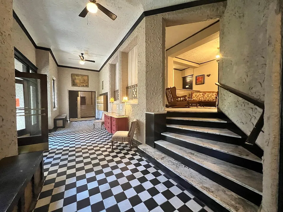 View of lower and upper lobby.