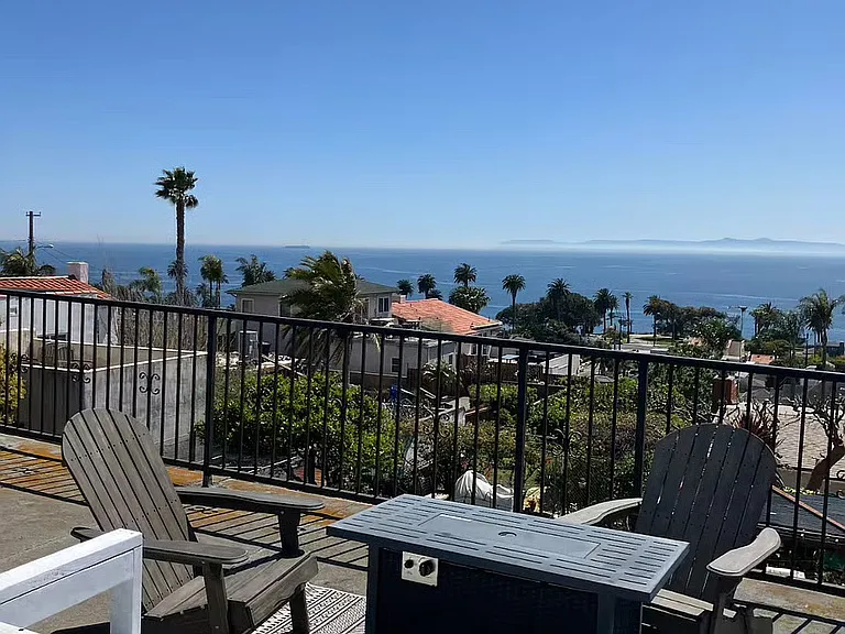 Ocean view from the garage rooftop