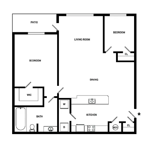 Floor plan Lavender with Den