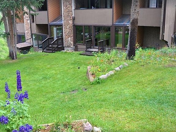 A beautiful outdoor area straight outside condo.
Both staircases pictured lead into our unit
