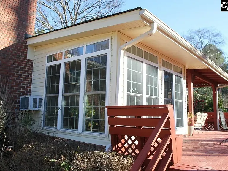 Sunroom and Back Deck Side View