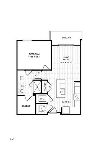 Floor plan A1C