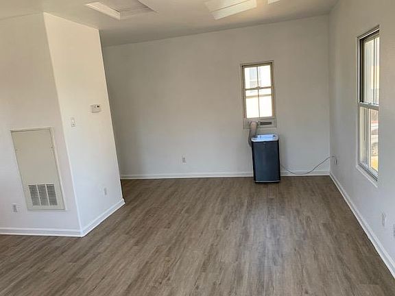 Lots of room! The portable air conditioning unit can be moved around-