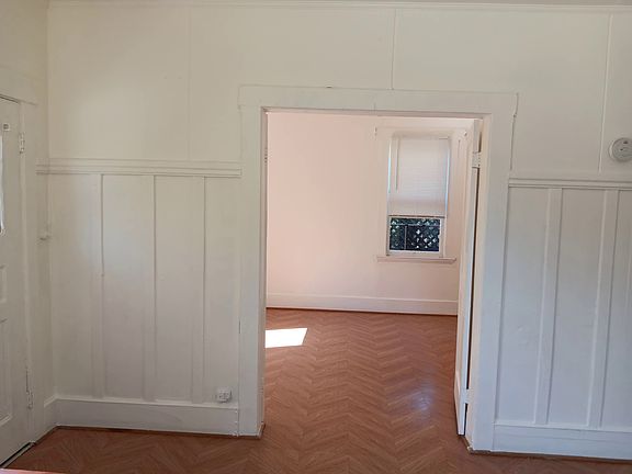 Double door entrance to 1st bedroom