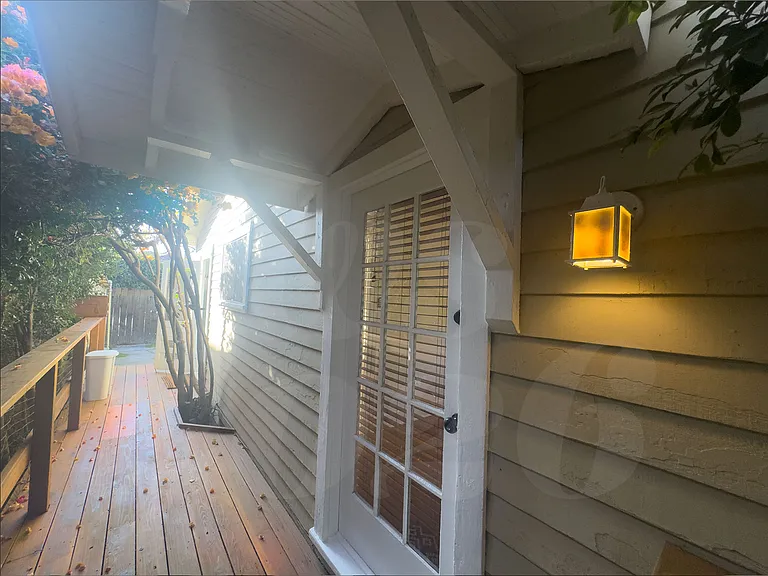 recently refinished deck