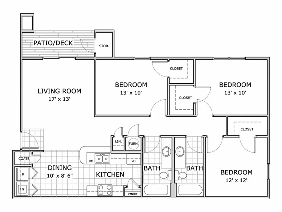 Floor plan 3 Bedroom
