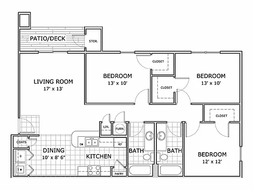 Floor plan 3 Bedroom