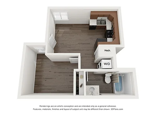 Floor plan A1UF Floor Plan