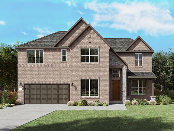 The Oglesby, a two-story new home design shown with home exterior FC 202