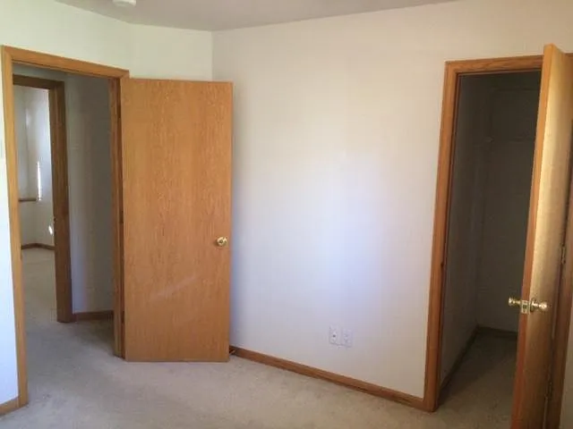 North bedroom with walk in closet