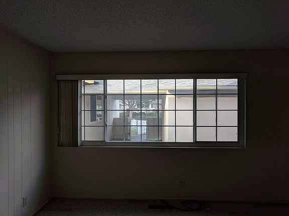 Looking out from living room 