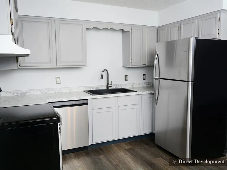 Kitchen view with appliances