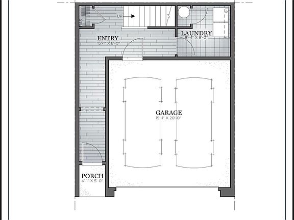 garage entry level floor plan