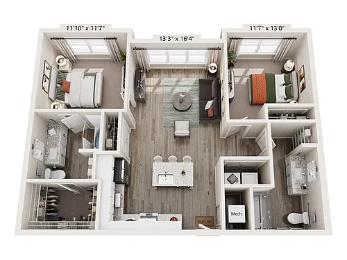 Floor plan B2A