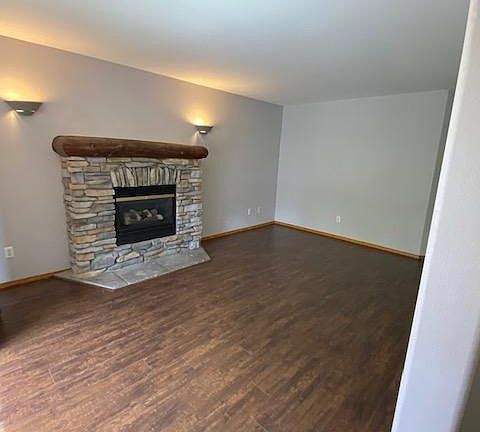 front family room with beautiful gas fireplace