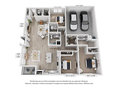 Floor plan 3A Haven