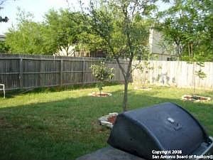Fenced yard