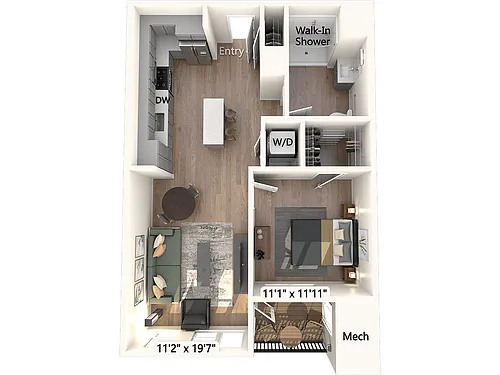 Floor plan AM10-727sf-2109