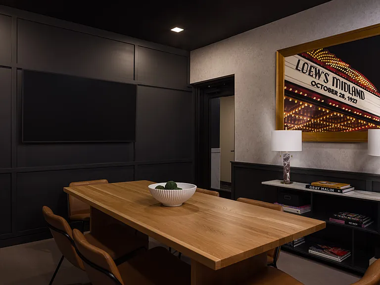 The conference room at Midland Lofts