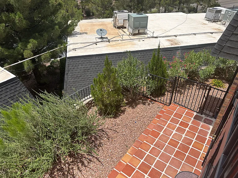 Landscaping near downstairs neighbor