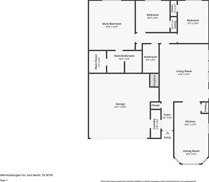 3 bed, 2.0 bath, 1307 sqft, $2,145 — Photo 2