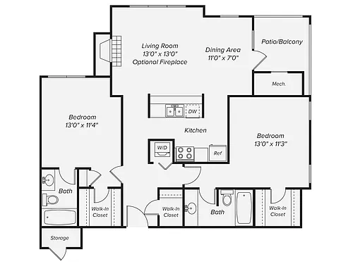 Floor plan B3