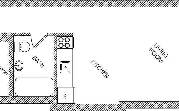 2nd image of 426 W 49th St APT 1A