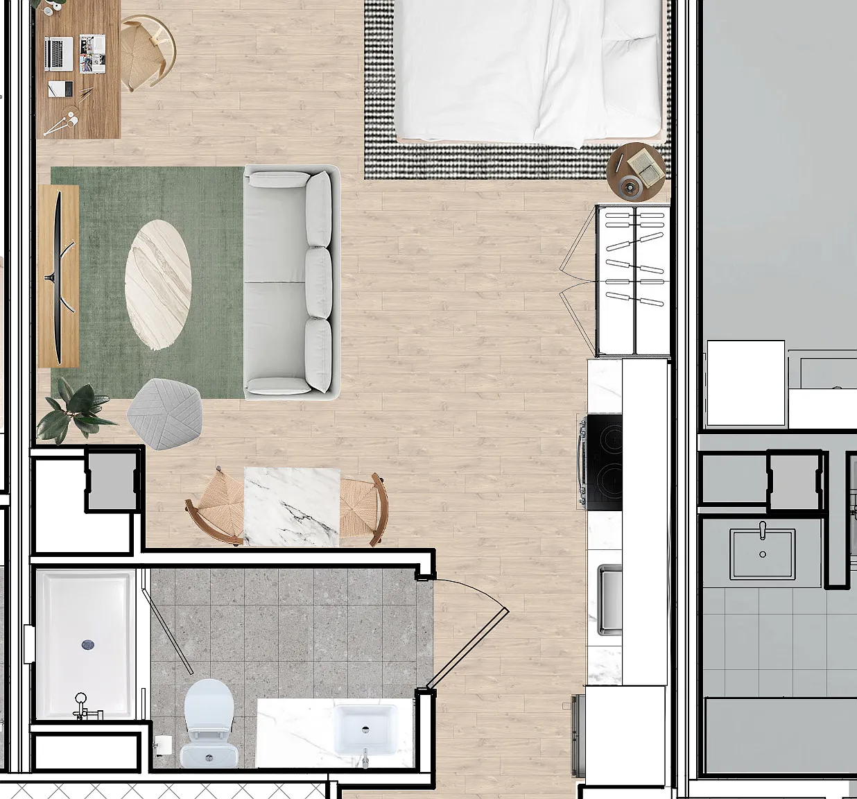 Studio, 397 sqft, $2,200 — Photo 4