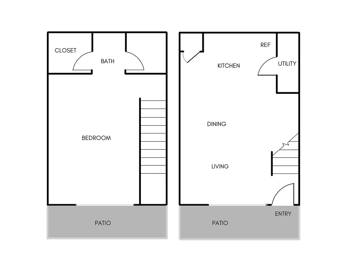 Floor plan 1X1B