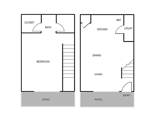 Floor plan 1X1B