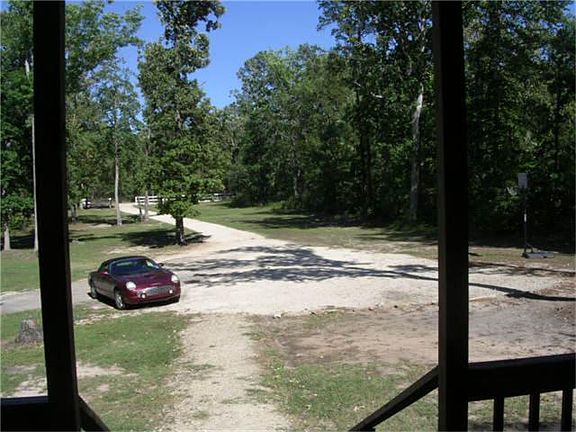 view of driveway  from front porch