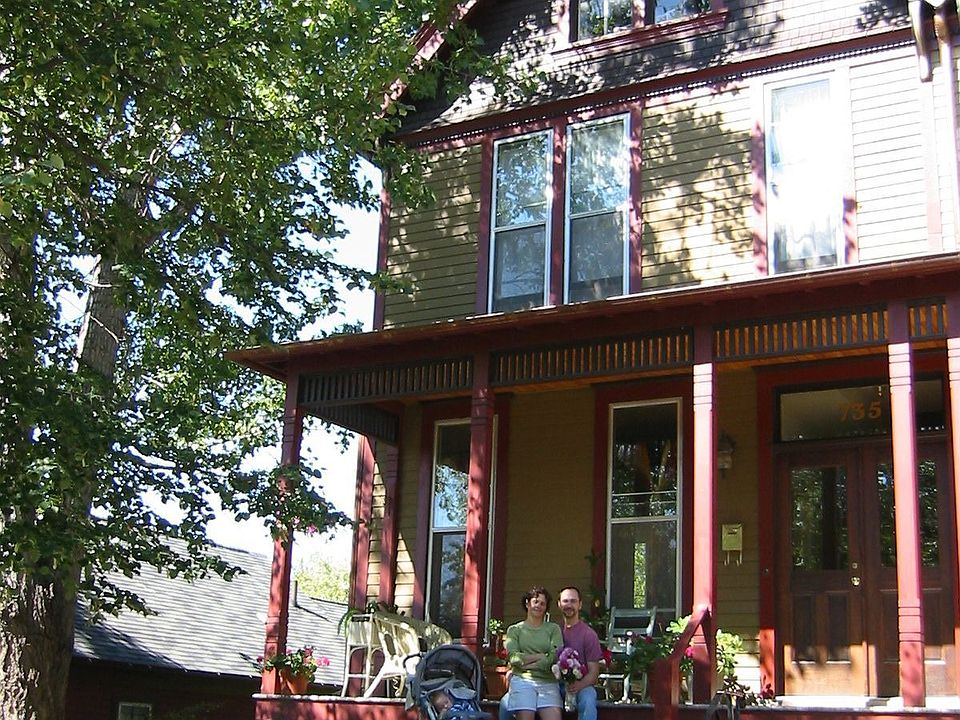 Great curb appeal with elevated gardens and great front porch