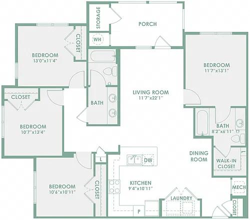 Floor plan D1