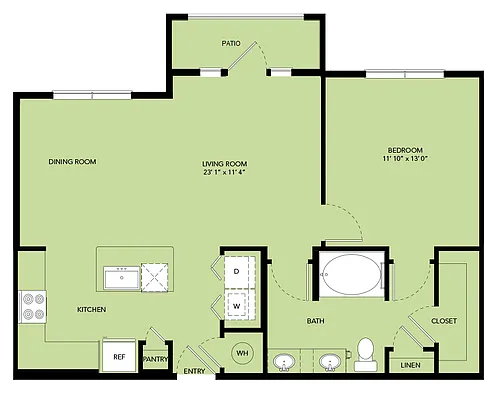 Floor plan A5-846sf-A5.6