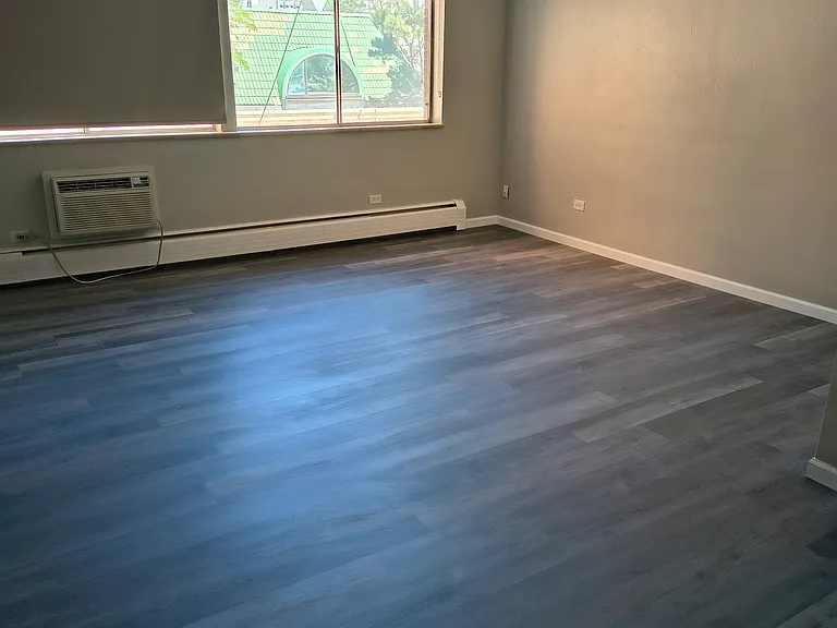 New hardwood floor black out blinds air conditioner