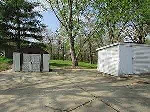 storage and backyard