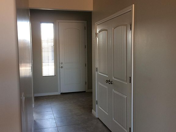 Front door and entryway