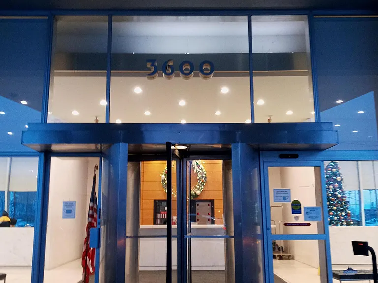 Front desk, doorman, security, concierge as you enter the lobby.