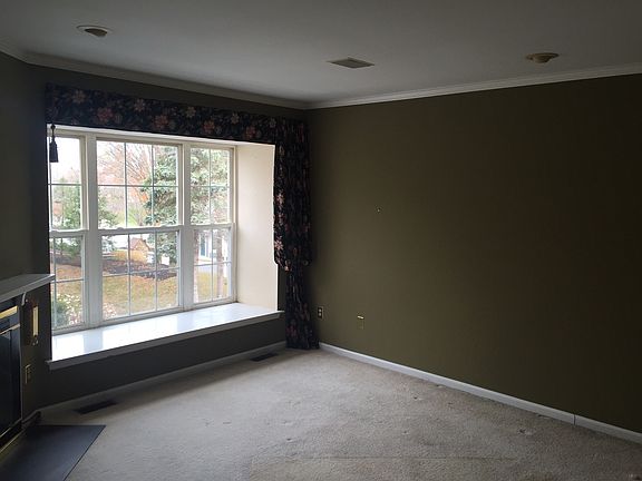 Living room with window seat