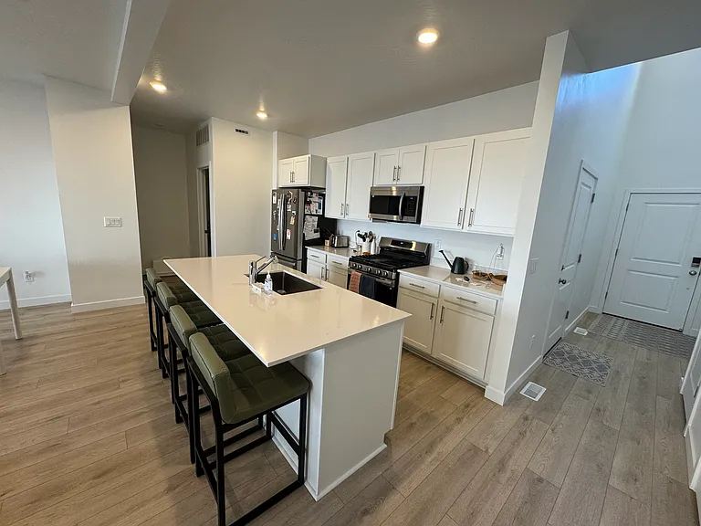 Kitchen and entryway