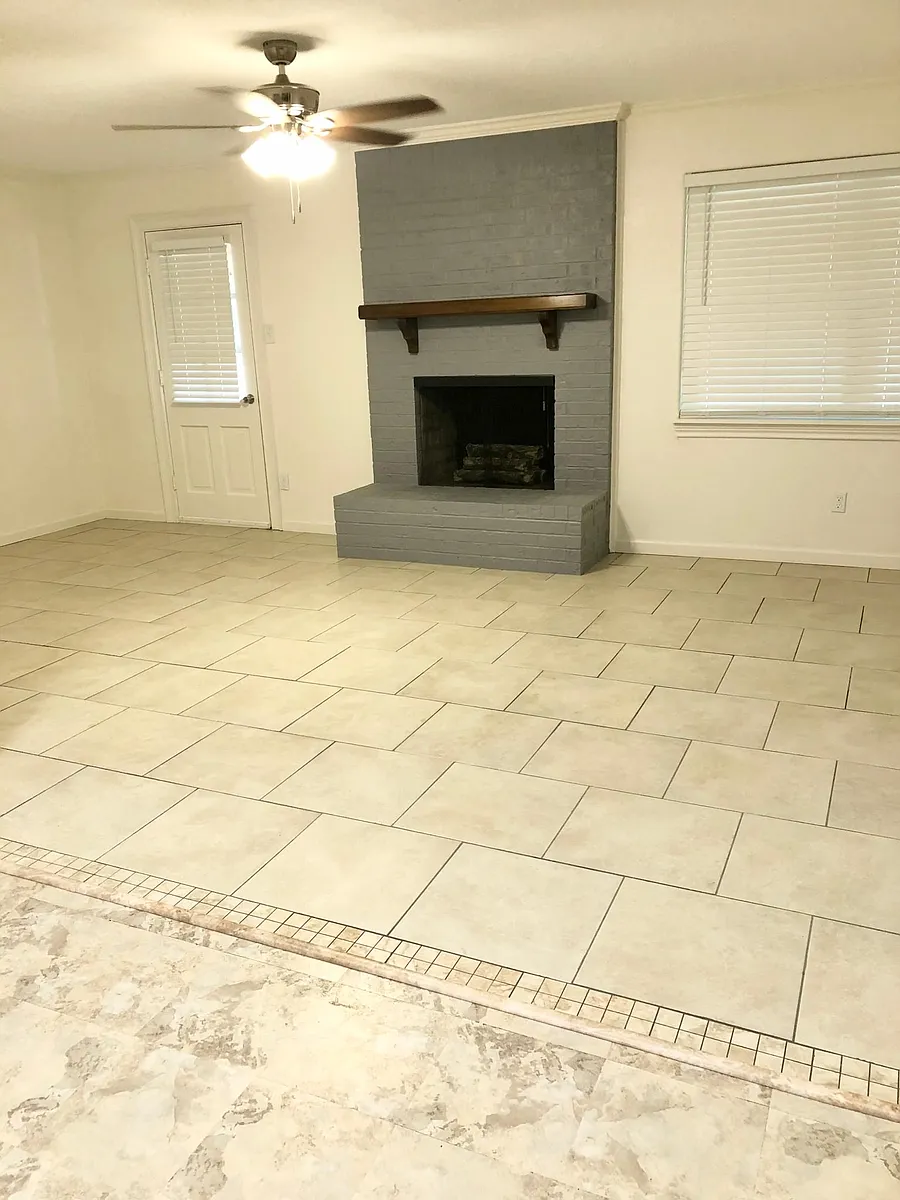 The open concept kitchen, dining and living space has a wood-burning fireplace. The chimney was recently swept and is ready for you cozy, fall and winter crackling fires. The back porch is large and covered. The backyard has a picnic table and storage bui - 1237 Willowwood Dr