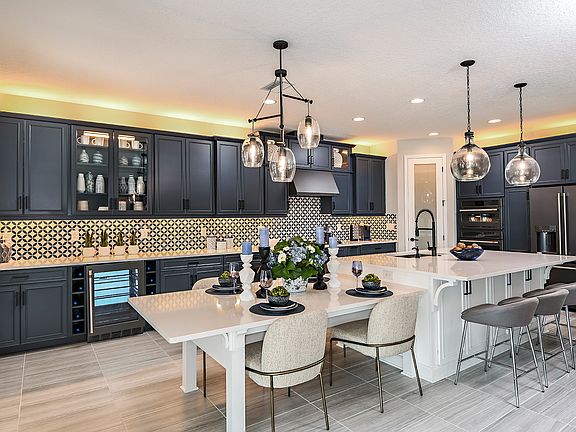 Gourmet Kitchen with Large Center Island Virginia Park at Hawkstone
