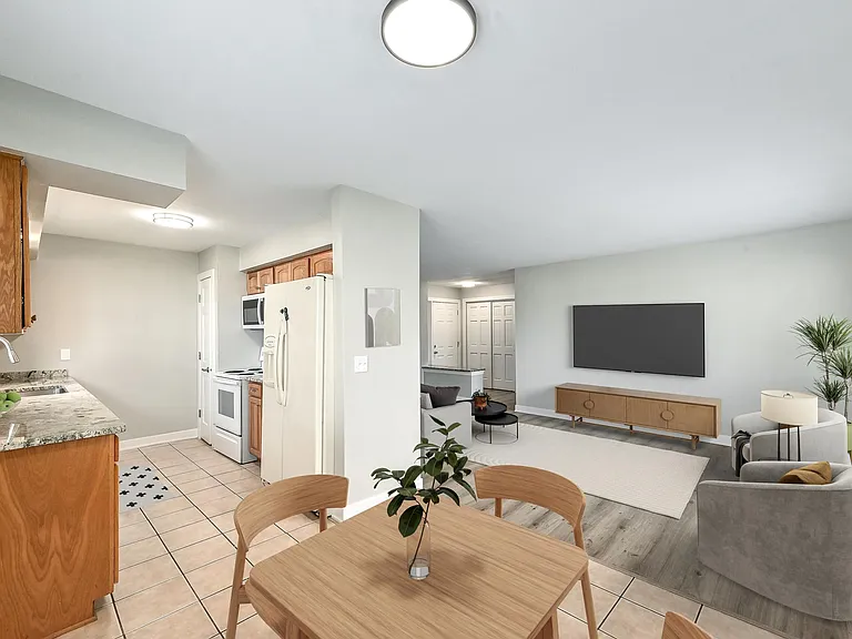View from Eat-In Kitchen Area - Virtually Staged