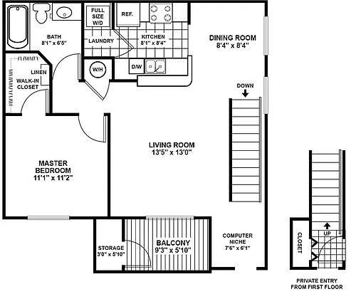 Floor plan Elm 2 - Signature