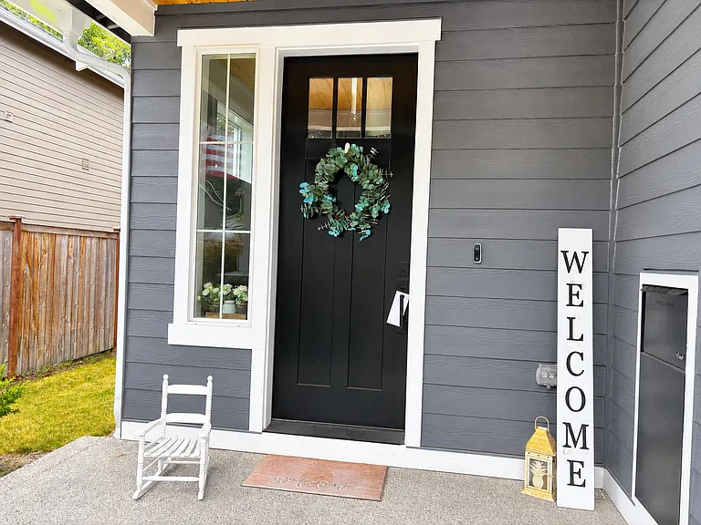 Front Door with delivery drop box