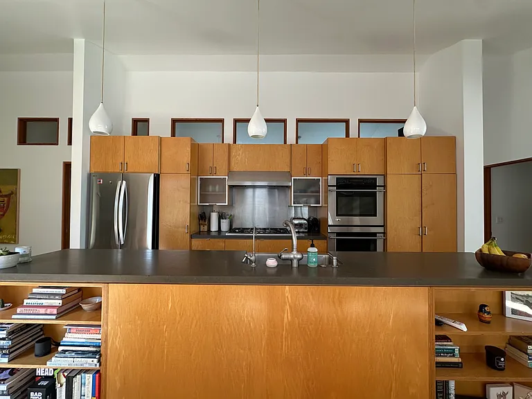Large chef's kitchen w/14ft island, and plenty of storage. Appliances: GE Monogram 5 burner cooktop. Ventahood w/heat lamps, GE Monogram double wall ovens, Bosch D/W, LG fridge, garbage disposal, microwave, rice/slow cooker, toaster, coffee machines